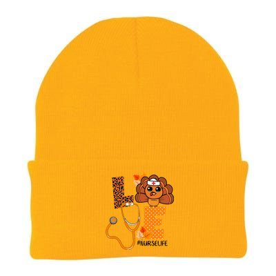 Love Thanksgiving Cute Nurse Life Knit Cap Winter Beanie