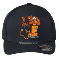 Love Thanksgiving Cute Nurse Life Flexfit Unipanel Trucker Cap