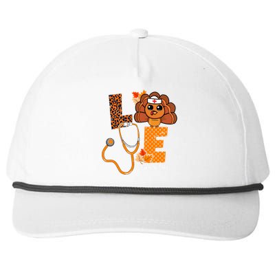 Love Thanksgiving Cute Nurse Life Snapback Five-Panel Rope Hat