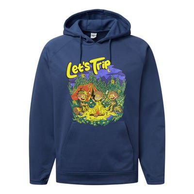 Let’S Trip Campfire Performance Fleece Hoodie