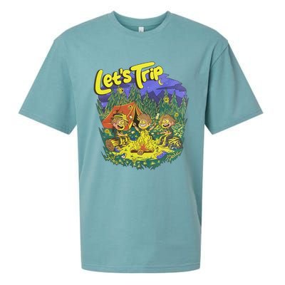 Let’S Trip Campfire Sueded Cloud Jersey T-Shirt