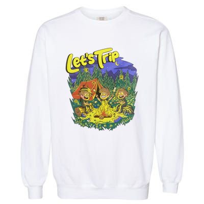 Let’S Trip Campfire Garment-Dyed Sweatshirt