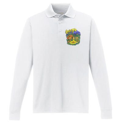 Let’S Trip Campfire Performance Long Sleeve Polo