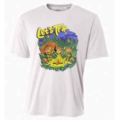 Let’S Trip Campfire Cooling Performance Crew T-Shirt