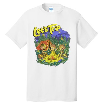 Let’S Trip Campfire Tall T-Shirt