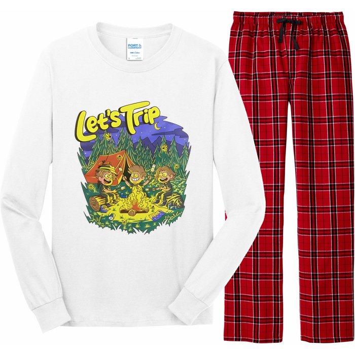 Let’S Trip Campfire Long Sleeve Pajama Set