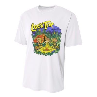 Let’S Trip Campfire Performance Sprint T-Shirt