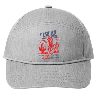 Lesbian Time Cowgirl Lesbian Pride 7-Panel Snapback Hat