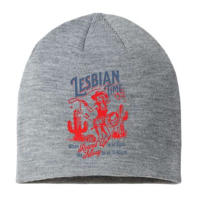 Lesbian Time Cowgirl Lesbian Pride Sustainable Beanie