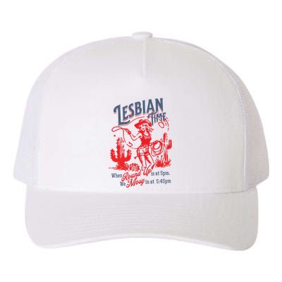 Lesbian Time Cowgirl Lesbian Pride Yupoong Adult 5-Panel Trucker Hat