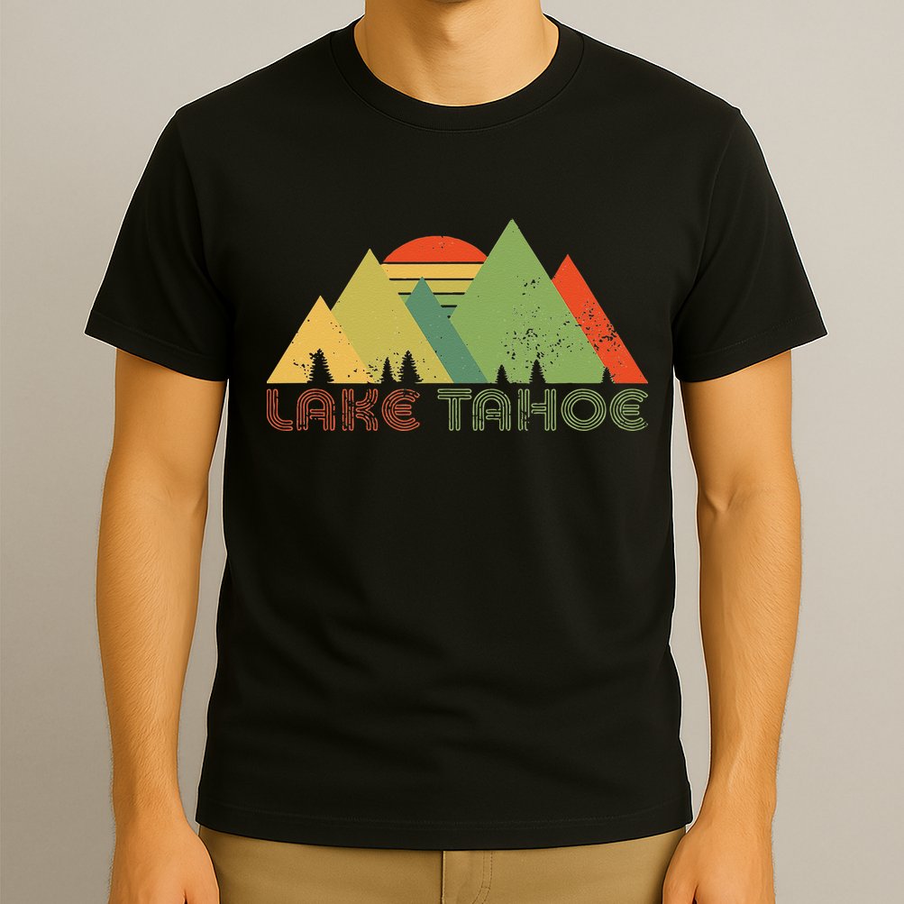 Lake Tahoe California Nevada Mountain Skiing Ski CA T-Shirt