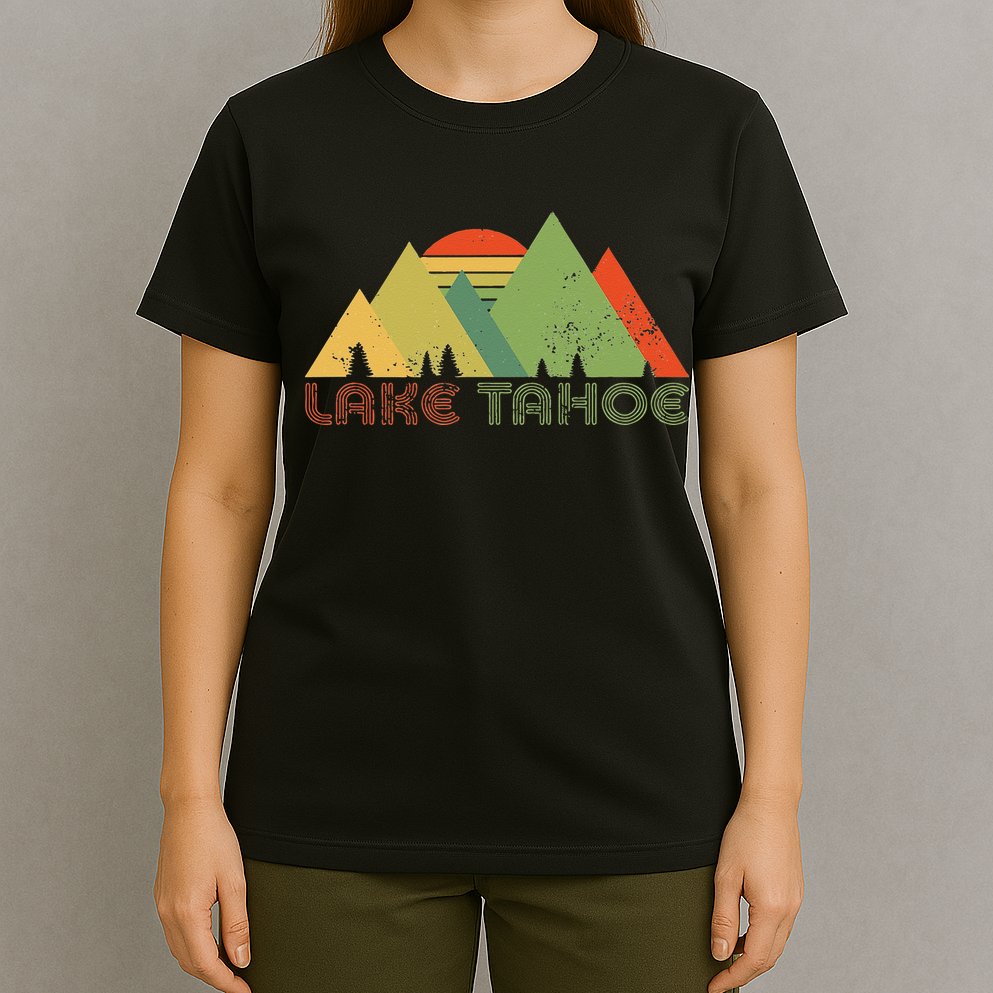Lake Tahoe California Nevada Mountain Skiing Ski CA T-Shirt