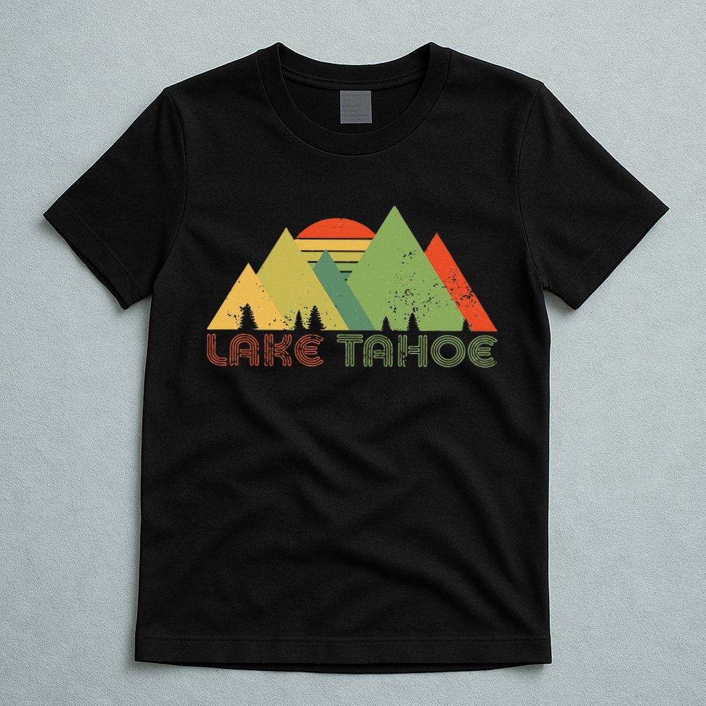 Lake Tahoe California Nevada Mountain Skiing Ski CA T-Shirt