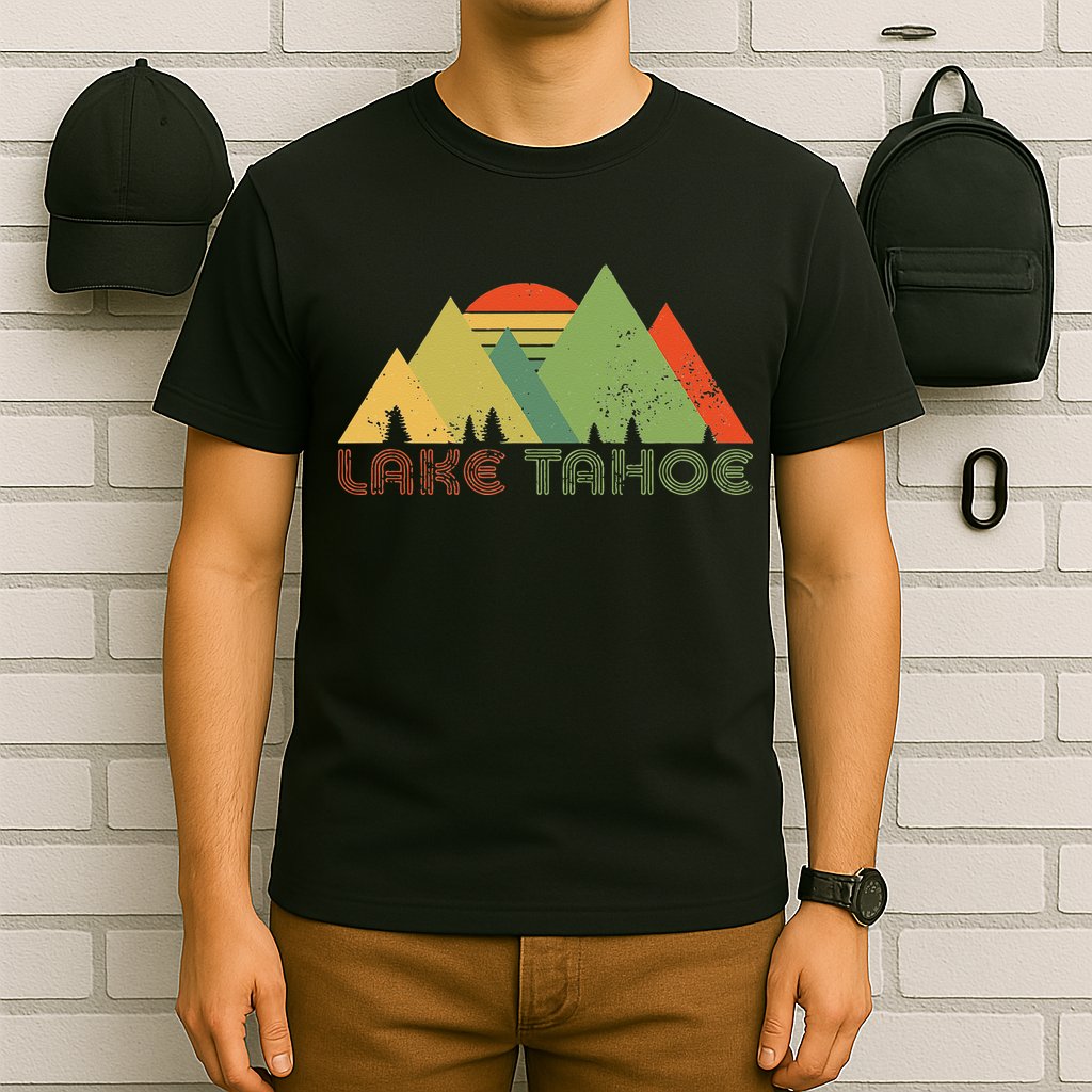 Lake Tahoe California Nevada Mountain Skiing Ski CA T-Shirt