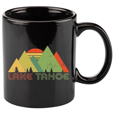 Lake Tahoe California Nevada Mountain Skiing Ski CA 11oz C Handle Ceramic Mug