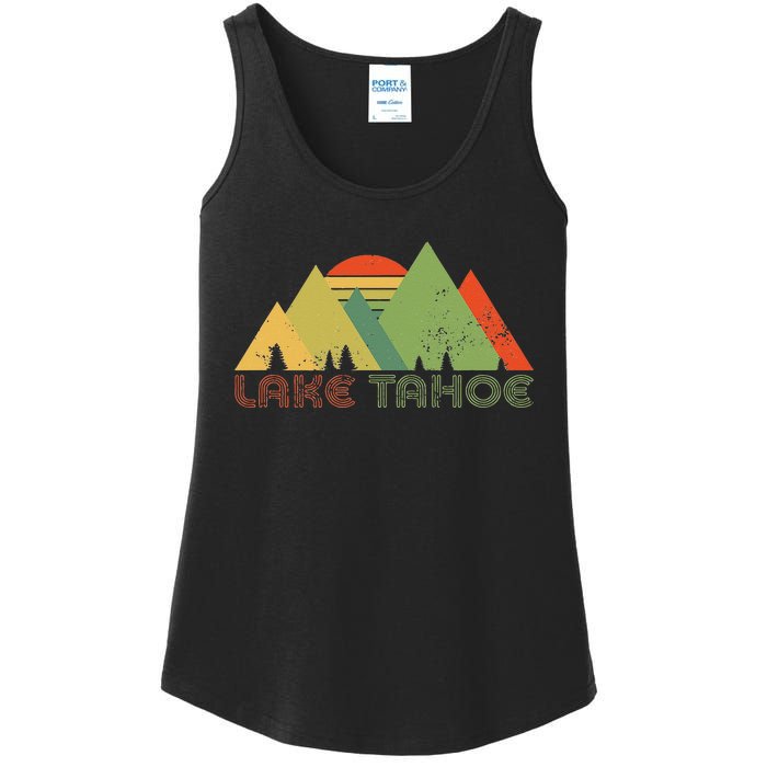 Lake Tahoe California Nevada Mountain Skiing Ski CA Ladies Essential Tank