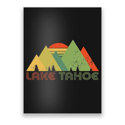 Lake Tahoe California Nevada Mountain Skiing Ski CA Poster