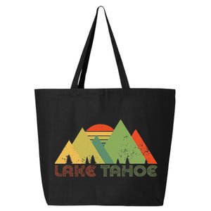 Lake Tahoe California Nevada Mountain Skiing Ski CA 25L Jumbo Tote