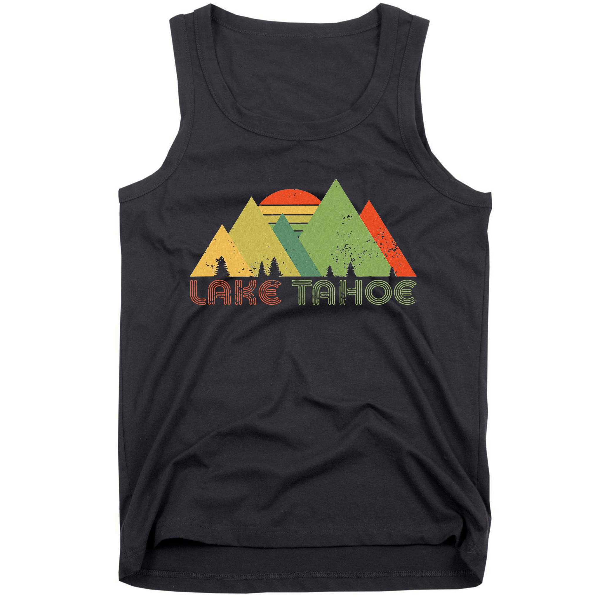 Lake Tahoe California Nevada Mountain Skiing Ski CA Tank Top