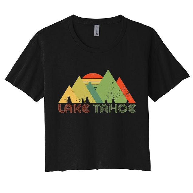 Lake Tahoe California Nevada Mountain Skiing Ski CA Crop Top