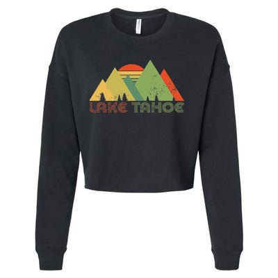 Lake Tahoe California Nevada Mountain Skiing Ski CA Cropped Pullover Crew