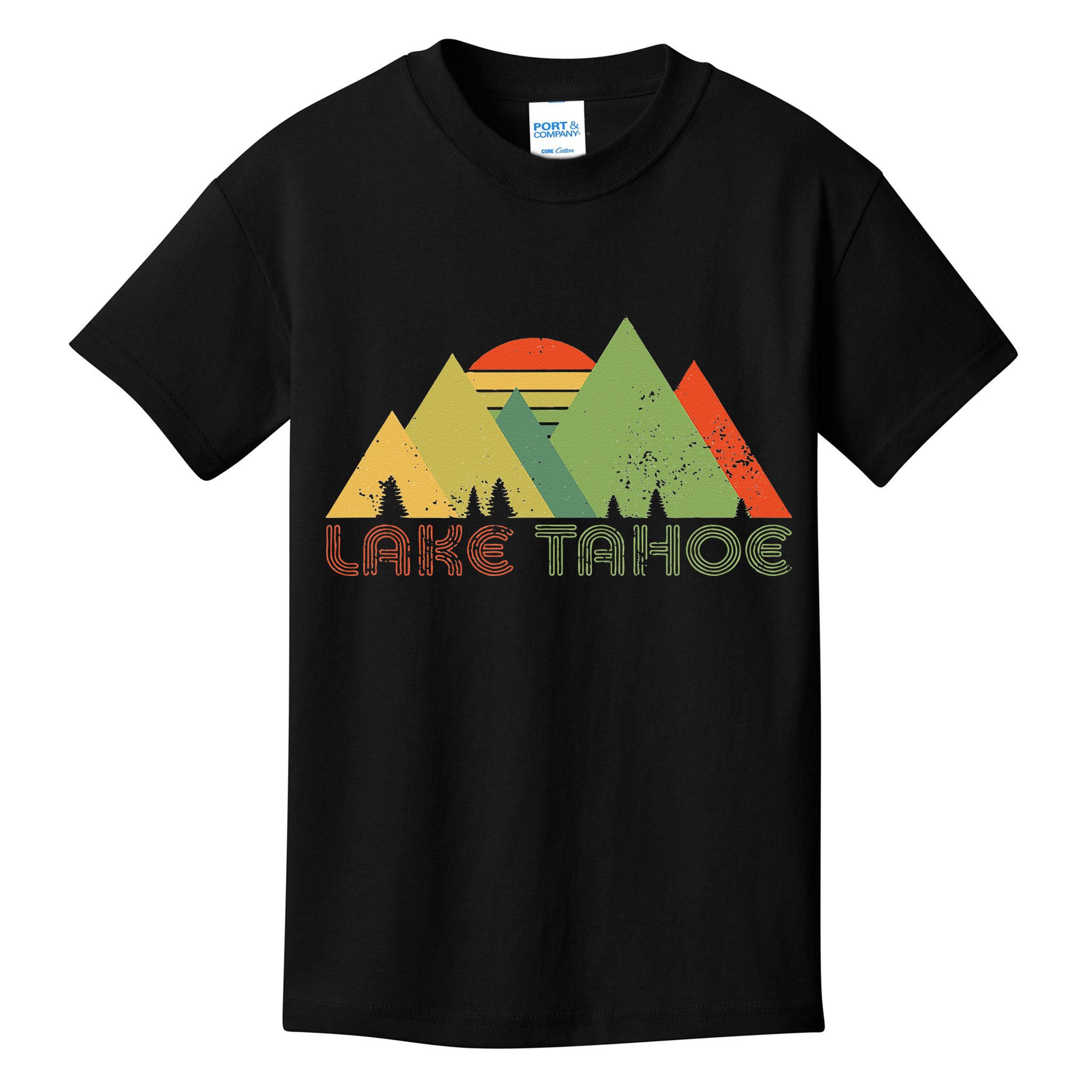 Lake Tahoe California Nevada Mountain Skiing Ski CA Kids T-Shirt