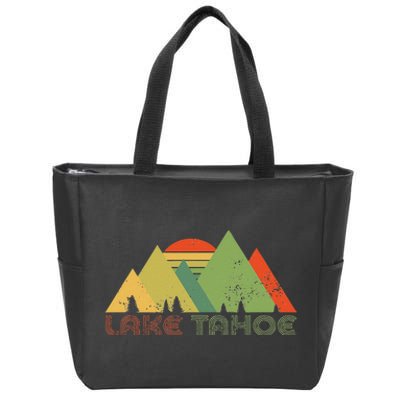 Lake Tahoe California Nevada Mountain Skiing Ski CA Zip Tote Bag