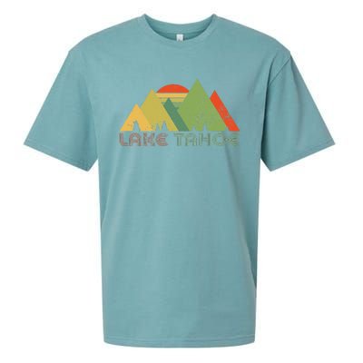 Lake Tahoe California Nevada Mountain Skiing Ski CA Sueded Cloud Jersey T-Shirt