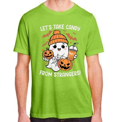 LetS Take Candy From Strangers Funny Halloween Adult ChromaSoft Performance T-Shirt