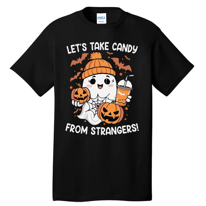 LetS Take Candy From Strangers Funny Halloween Tall T-Shirt