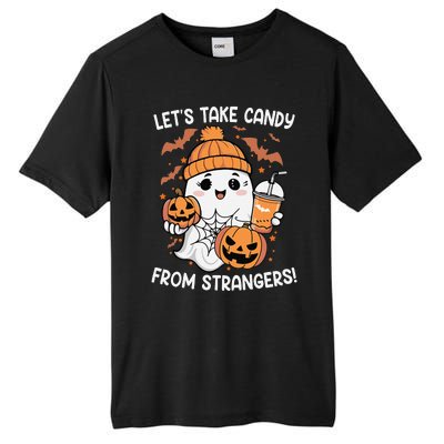 LetS Take Candy From Strangers Funny Halloween Tall Fusion ChromaSoft Performance T-Shirt