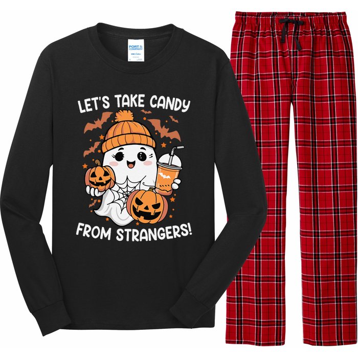 LetS Take Candy From Strangers Funny Halloween Long Sleeve Pajama Set