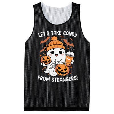 LetS Take Candy From Strangers Funny Halloween Mesh Reversible Basketball Jersey Tank