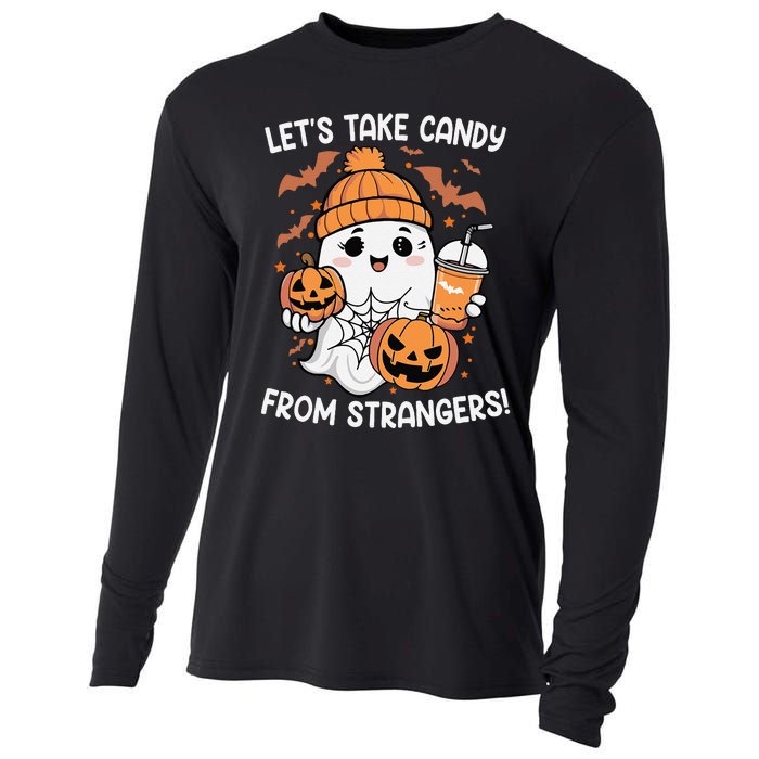 LetS Take Candy From Strangers Funny Halloween Cooling Performance Long Sleeve Crew