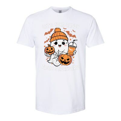 LetS Take Candy From Strangers Funny Halloween Softstyle CVC T-Shirt