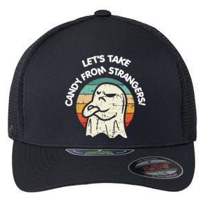 LetS Take Candy From Strangers Funny Halloween Flexfit Unipanel Trucker Cap