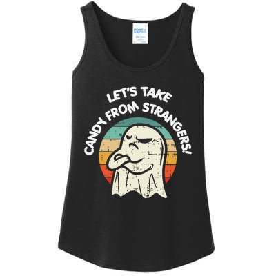 LetS Take Candy From Strangers Funny Halloween Ladies Essential Tank