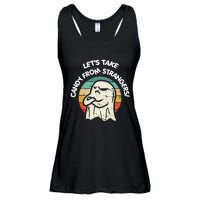 LetS Take Candy From Strangers Funny Halloween Ladies Essential Flowy Tank