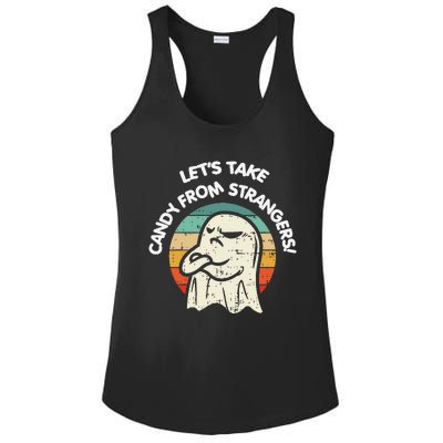 LetS Take Candy From Strangers Funny Halloween Ladies PosiCharge Competitor Racerback Tank