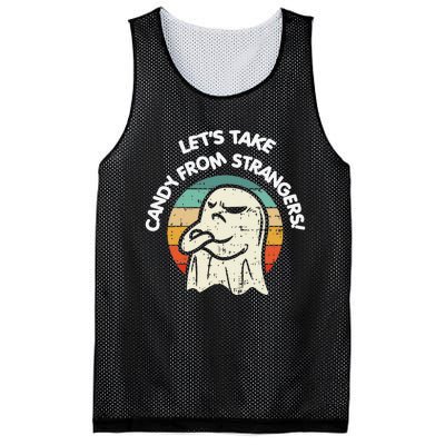 LetS Take Candy From Strangers Funny Halloween Mesh Reversible Basketball Jersey Tank