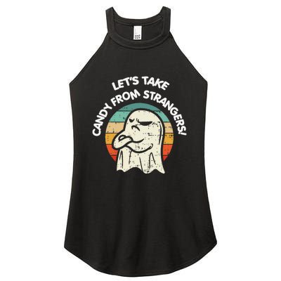 LetS Take Candy From Strangers Funny Halloween Women's Perfect Tri Rocker Tank