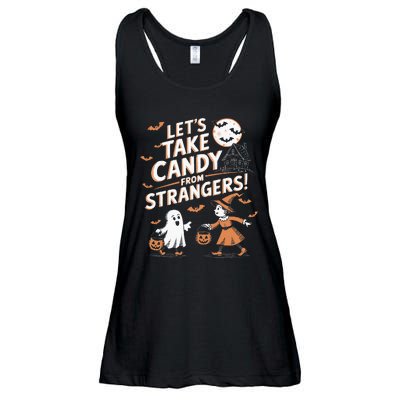 LetS Take Candy From Strangers Halloween Ladies Essential Flowy Tank