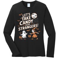 LetS Take Candy From Strangers Halloween Ladies Long Sleeve Shirt