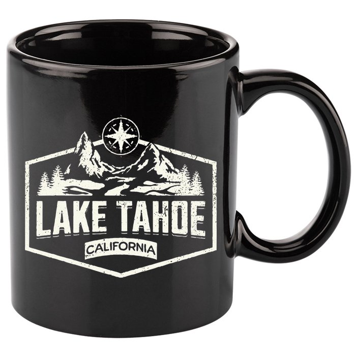 Lake Tahoe California 11oz C Handle Ceramic Mug