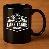 Lake Tahoe California 11oz C Handle Ceramic Mug