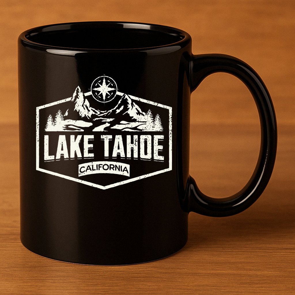Lake Tahoe California 11oz C Handle Ceramic Mug