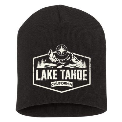 Lake Tahoe California Short Acrylic Beanie