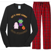 LetS Take Candy From Strangers On Halloween Long Sleeve Pajama Set