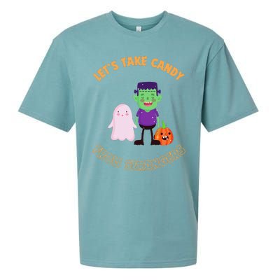 LetS Take Candy From Strangers On Halloween Sueded Cloud Jersey T-Shirt