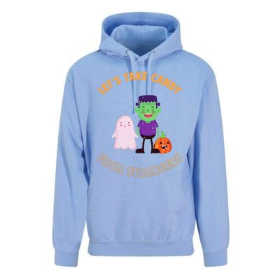 LetS Take Candy From Strangers On Halloween Unisex Surf Hoodie